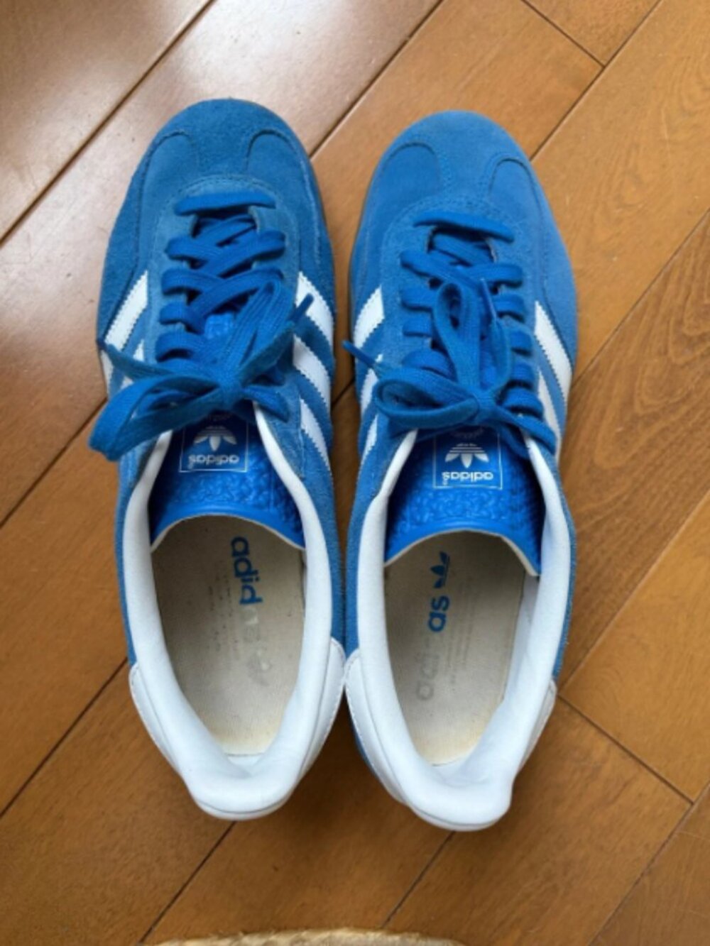 adidas Blue and White Gazelle’s